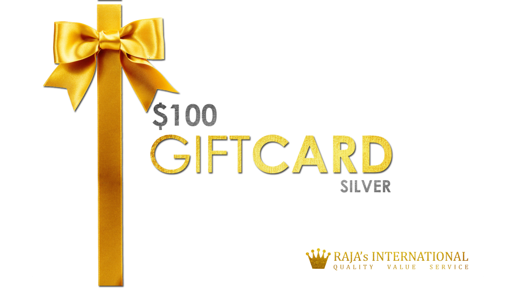 SILVER GIFT CARD (CLASSIC-GIFT-CARD-100) – Raja's Tailors